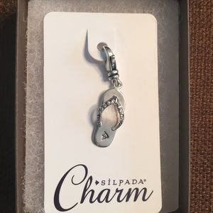 Silpada Sterling Silver Glam Sandal Charm